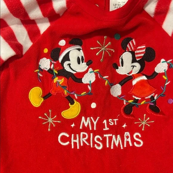 Disney Red 'My 1st Christmas' Kids One Piece - Picture 3 of 4